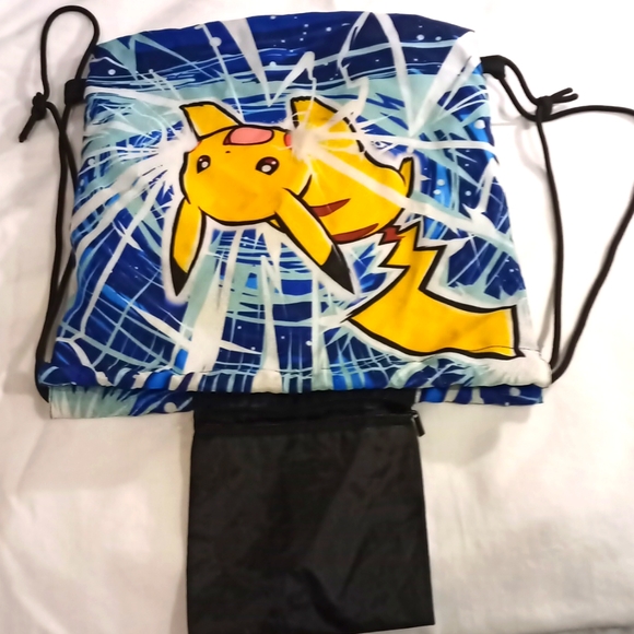 Pokemon Pikachu Drawstring Backpack - Picture 2 of 3